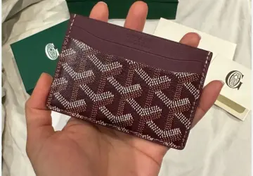 Goyard Goya Short Wallet Dog Tooth Bag Same Style Men's Leather Bag Carry  New Wallet Foreign Trade Printing