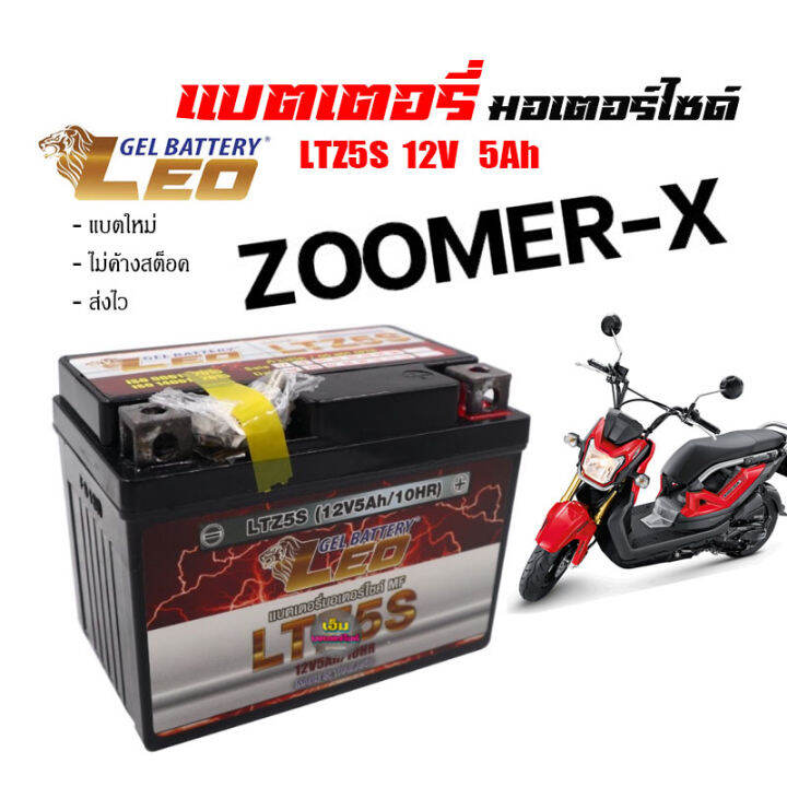 แบตเตอรี-zoomerx-ทกรุ่นทุกปีใส่ได้ทั้งหมด-ยี่ห้อleoแบตเตอรี่ไทยมาตรฐานส่งออก-5แอมป์อย่างดี-แบตเตอรี่ซูเมอร์-เอ็กซ์-ทุกรุ่น