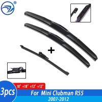 Wiper Front &amp; Rear Wiper Blades Set Kit For Mini Clubman R55 2007 2008 2009 2010 2011 2012 Windshield Windscreen Rear Window