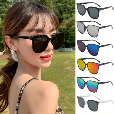 Women New Net Celebrity Square Big Frame Thin Shade Glasses Ladies Street Shooting Anti-ultraviolet Trend Retro Unisex Round Sunglasses