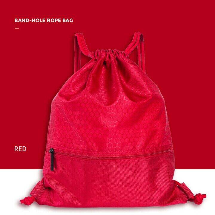 nylon-waterproof-bag-drawstring-backpack-gym-swim-school-sport-shoe-dance-bag