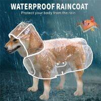 เสื้อแจ็คเก็ตลูกสุนัขเสื้อกันฝนสำหรับสุนัข PVC ชุดกันฝน Pet โปร่งใสพกพาแบบใสแบบ BTNM376423