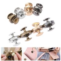 ❖ DRELD 10pcs 14/18mm Sewing Buttons Magnetic Snaps Double Rivet Clasps Buttons Fasteners Buckles for Leather Bag Purse Clothes