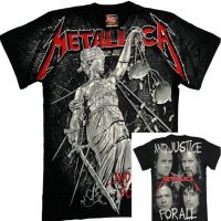 NEW METALLICA AND JusticeForAll Overprint (พิมพ์เต็ม) เสื้อวง Roxx ร็อค ไซส์ M L XL 2023