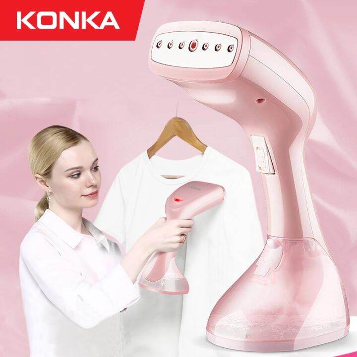 Handheld Garment Steamer 1500W Household Pink Fabric Fast Heat Steam ...