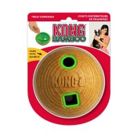 KONG ของเล่นสุนัข Bamboo Feeder Ball ลูกบอลไม้/ดัมเบลไม้