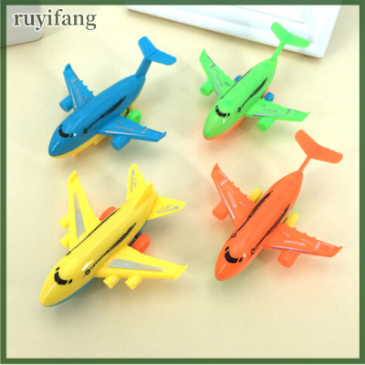 ruyifang 2pcs Durable Air BUS เครื่องบินรุ่นของเล่นดึงกลับเครื่องบินเด็กยานพาหนะของขวัญ
