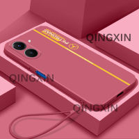 สำหรับ Realme C33เคสโทรศัพท์ Tooncutecute ดีไซน์ TPU อ่อนลายการ์ตูนสีทองเคสนิ่มยอดนิยมฟรีสายคล้องดีไซน์ขอบตรง