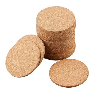 Cork Coasters for Drinks,Bar Coasters Absorbent Heat Resistant Reusable Saucers for Drink Wine Glasses Cups Mugs