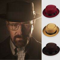 Unisex Men Women Classic Fe Pork Pie Hat Church Trilby Jazz Cap Gentleman Fe Cap