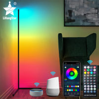RGB LED Floor Lamp Bedroom Bedside Decoration Corner Floor Lamp WIFI Bluetooth App and Remote Control Indoor Atmosphere Lamp