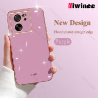 NIWINEE เคสซิลิโคนฝาหลังอ่อนนุ่มเคสโทรศัพท์หรู13T/13T Pro ชุบ6D หรูหราสำหรับ Xiaomi Mi