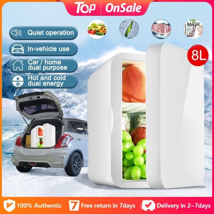 heat sell 8L Mini Refrigerator Car Fridge Small Portable Cool And Hot ...