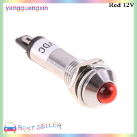 yangguangxin แผงไฟ LED บอกสถานะ8มม. เกลียวโลหะ12V 220V แผงไฟควบคุมแบบนักบิน