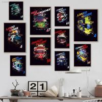 ✁ Super Racing Watercolor Helmet Poster F1 Formula One Canvas Painting Print Wall Art Picture Nordic Modern Living Room Home Decor