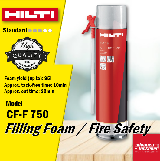 Hilti CFF 750 Filling Foam / Fire Safety (For airsealing, filling and