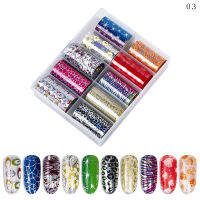 Finger Concubine เล็บสติ๊กเกอร์ติดดาวกระดาษ 10 Zhang Mix Set Hot Nail Art สติ๊กเกอร์ลายลูกไม้สีดำและสีขาวใสลายดาว