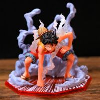 卐 12Cm One Piece Action Figure Monkey.D.Luffy Anime Action Figure Second Gear Battle PVC Anime Figure Collection Model Gift Toys