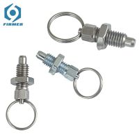 ◊♨♙ 10 Pieces Of Galvanized Material M6 Pull Ring Knob Plunger Split Spring Positioning Lock Indexing Pin Hand Grip Tightening Screw