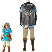 Zelda คอสเพลย์น้ำตาของราชอาณาจักรลิงค์เครื่องแต่งกายคอสเพลย์เสื้อคลุมเสื้อยืดเครื่องแบบสำหรับผู้ชายฮาโลวีนเทศกาลพรรคปลอมตัวซุย