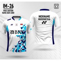 The Newest yonex badminton jersey badminton T-Shirt final indonesia masters 2023 free custom Name And logo