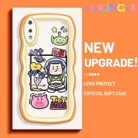 Jjlingji เคสสำหรับ Samsung Galaxy A02 M02มีลวดลายการ์ตูนทอยสตอรี่ขอบคลื่นนุ่มกันกระแทก TPU ซิลิโคนแบบใสเคสมือถือรวมฝาครอบป้องกันหัวกล้องทั้งหมด