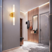 Modern Wall Mirror Light metal tube LED wall lamp up down sconce Bedroom foyer washroom living room toilet Decor Lighting