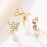 [COD] Amazons new womens ring cute butterfly tail open cross-border supply