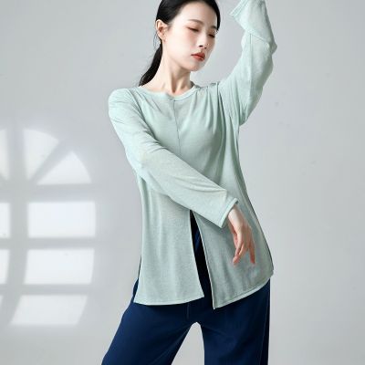 ۩✒✗ Loose Blouse Dance Clothing Female Classical Dance Long-Sleeved Top Chinese Dance Body Suit Spring And Summer Modern Dance Practice Clothing