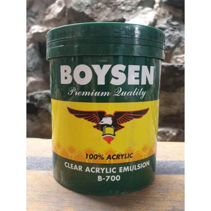 Clear Acrylic Emulsion B700 1L Boysen Concrete Sealer Paint Coating 1
