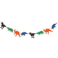 3M Happy Birthday Banner Garland Non-Woven Dinosaur Hanging Flag Dinosaur Baby Shower Boy Birthday Party Decoration Supplies Banners Streamers Confett