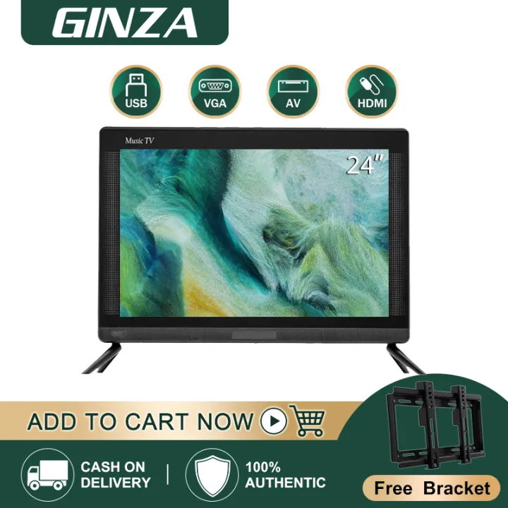 ( TV Bracket ) GINZA 24 Inch Flat Screen TV Sale LED TV ( Screen size