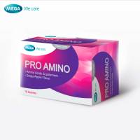 MEGA We care เมก้าวีแคร์ PROAMINO (10 Sachets ) โปร อะมิโน ผลิตภัณฑ์เสริมอาหาร 10 ซอง