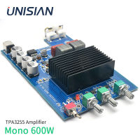 TPA3255 UNISIAN 600W เครื่องขยายเสียง Mono Single Channel 600W Mono Bass ดิจิตอลความถี่ต่ำซับวูฟเฟอร์เครื่องขยายเสียง