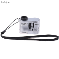 Oafajoa 60X MINI magnifier Microscope กับเครื่องประดับ LED Light jeweler สกุลเงิน dectector