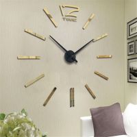 Antique Mini DIY Mirror Surface Clock Sticker Mute Wall Clock 3D Wall Watch Living Room Home Office Decor Christmas Gift