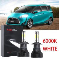 ชุดหลอดไฟหน้าฮาโลเจน LED 6000K 2016-2019 แบบเปลี่ยน สําหรับ Toyota Sienta 2017 2018 รับประกัน 10 เดือน