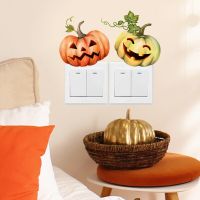 Wall Stickers for Switch  Removable Pumpkins Light Switch Decals  Easy to Peel and Stick for Bedroom Living Room Halloween Party Wall Stickers Decals