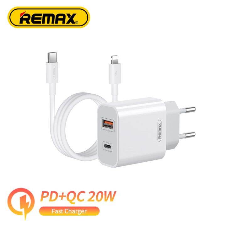 remax-pd-20w-ที่ชาร์จความเร็วสูง-pd3-0-qc3-0-usb-สำหรับชาร์จโทรศัพท์มือถือ-type-c-ที่ชาร์จเสียบผนังพอร์ตชาร์จคู่อย่างรวดเร็วสำหรับ12