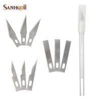 【YF】 PCB Repair Tools 10 Blades Cutting Scalpel Sculpture Carving Set Aluminium Alloy Wood Paper craft Engraving