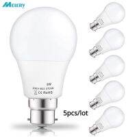 B22 LED Lihgt Bulbs 9Watt A60 60Watt Incandescent Headlamp Equivalent Day White 6000K 810lm Non Dimmable Bayonet Lights 5PACK