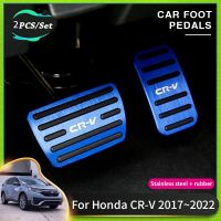 เคสไอแพดที่เหยียบรถยนต์สำหรับ Honda CRV 2022อุปกรณ์เสริม CR-V 2017 ~ 2022เบรครถแป้นคลัทช์แผ่นรองไม่ลื่นคุณภาพสูง Ruer