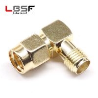 SMA to SMA Connector male female RP SMA to SMA male RPSMA Straight Right angle 3 way RF adapter Converter Electrical Connectors