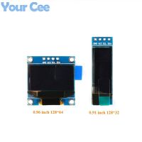 0.91 0.96 Inch I2C Serial White OLED LCD Display Module 0.91" 0.96" 12832 12864 SSD1306 LCD Screen Diy Module IIC Communicate