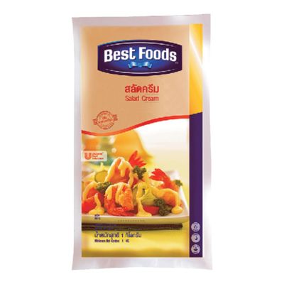 สินค้ามาใหม่! เบสท์ฟู้ดส์ สลัดครีม 1 กิโลกรัม Best Foods Salad Cream 1 kg ล็อตใหม่มาล่าสุด สินค้าสด มีเก็บเงินปลายทาง