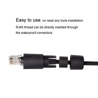 Female to Female RJ45 Connector Waterproof IP67 Ethernet Network Cable Connector Double Head Outdoor LAN Coupler Adapter E8BE Cables