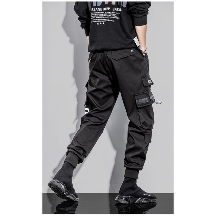 vk-กางเกงขายาวผู้ชายเอวยางยืดขาจั้ม-เท่ๆ-รุ่น-m3200