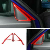 Fit For Honda Accord 2018 - 2020 ABS Red Interior Door Triangle Pillar Cover Trim Car Accessories