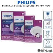 Đèn LED âm trần siêu mỏng Philips DL262 6W 9W 12W - Bảo hành 24 tháng