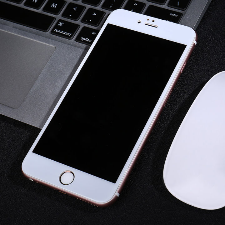 สีขาวสีกระจกเทมเปอร์ปกป้องหน้าจอสำหรับiphone-se-2020-2nd-6-6s-iphone-7-8-plusฟิล์มติดหน้าจอแบบใส